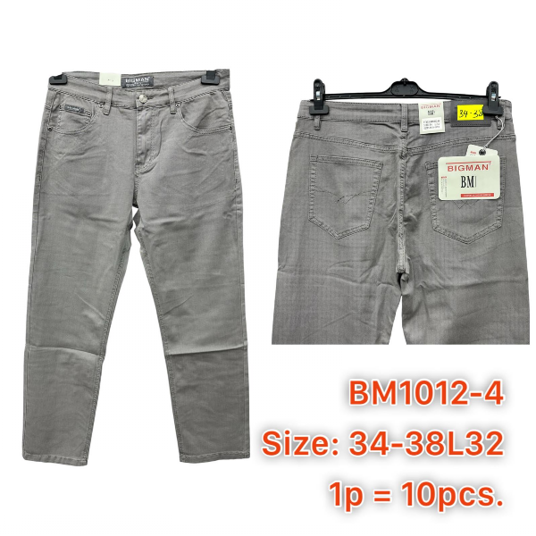 Spodnie męskie jeans Roz 34-38, 1 Kolor .Paczka 10 szt